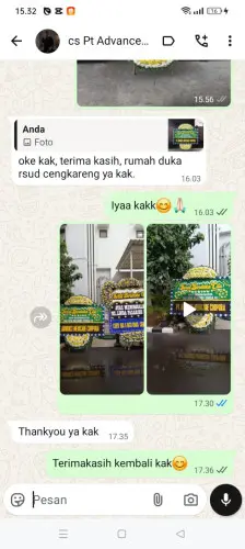 Testimonial Papan Bunga Pernikahan johar baru