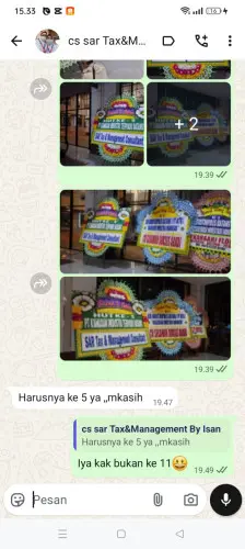 Testimonial Papan Bunga johar baru