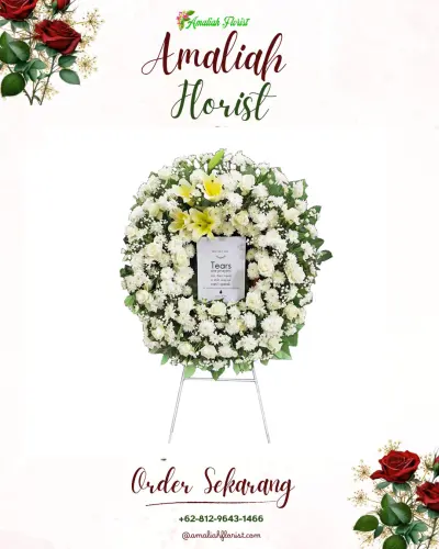 Krans Bunga Duka Cita johar baru